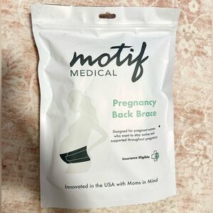 Pregnancy Back Brace - White